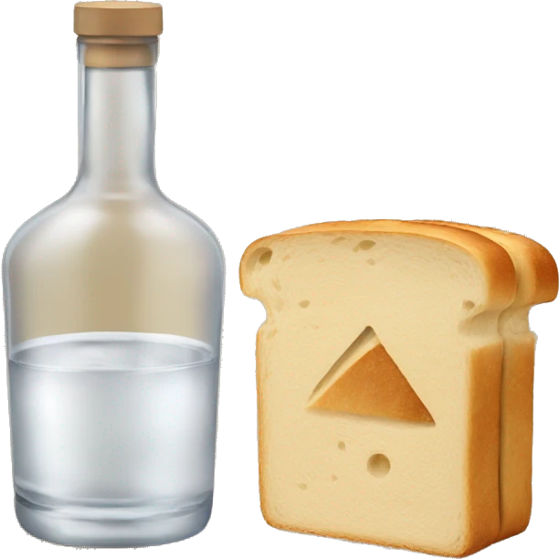 Vodka with bread  emoji