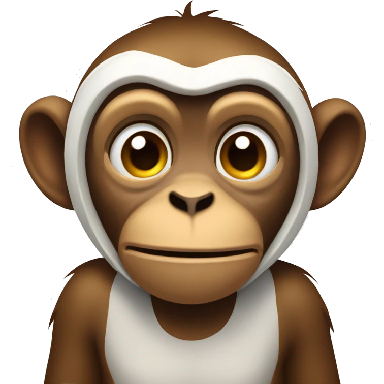 Monkey with bellyache emoji