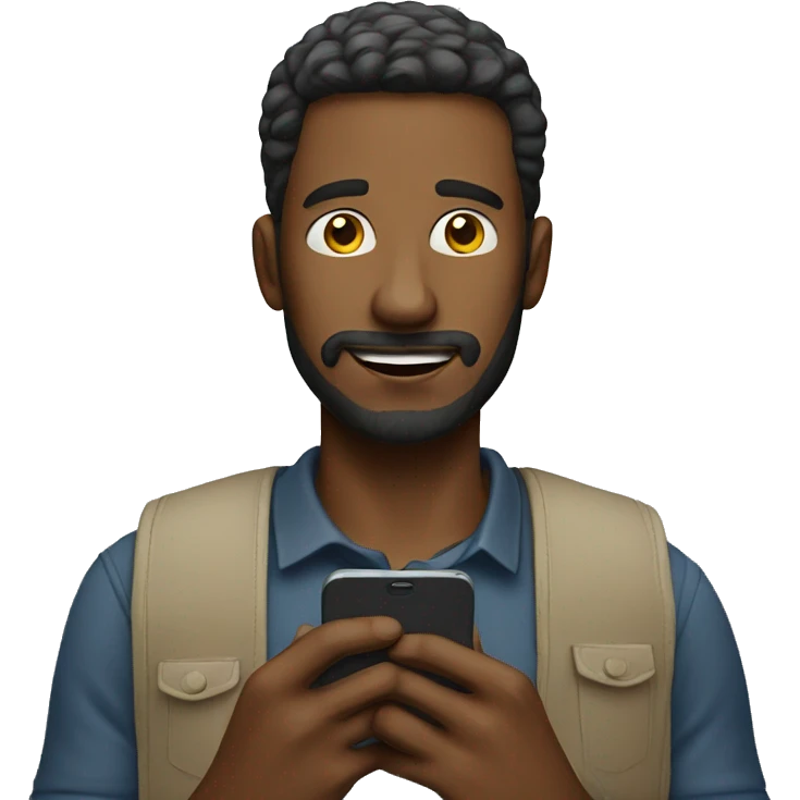 a man on his phone emoji