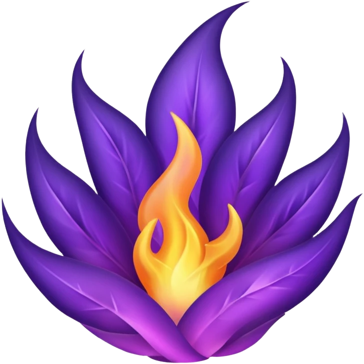 glowing violet flame emoji
