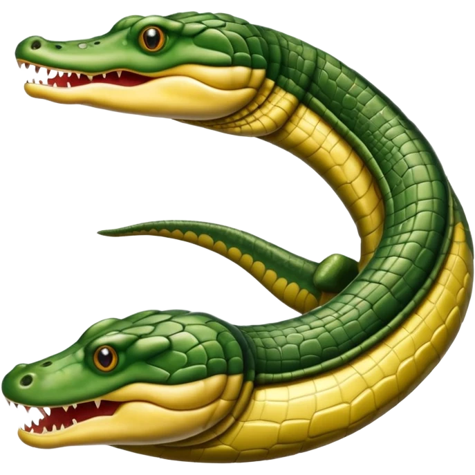 snake-eel-crocodile-fusion-hybrid emoji