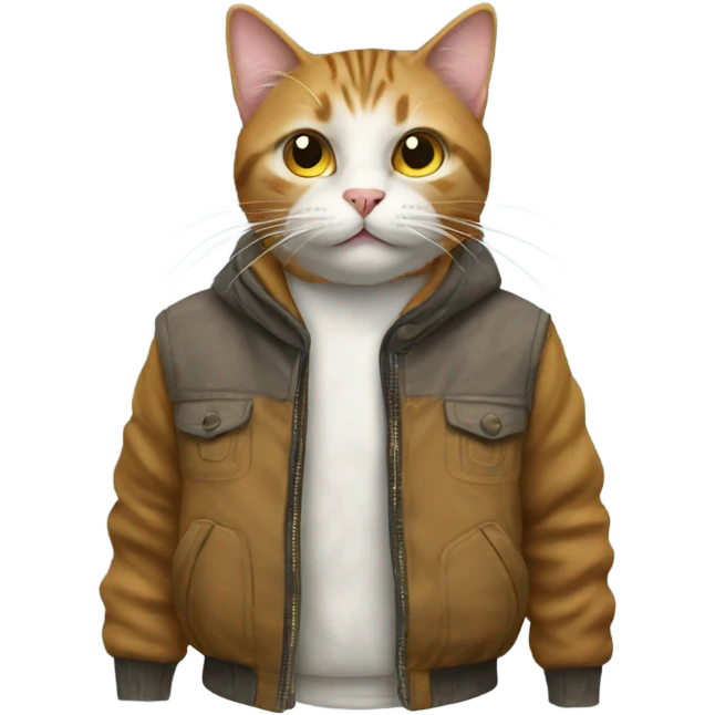 cat wearing a jacket emoji