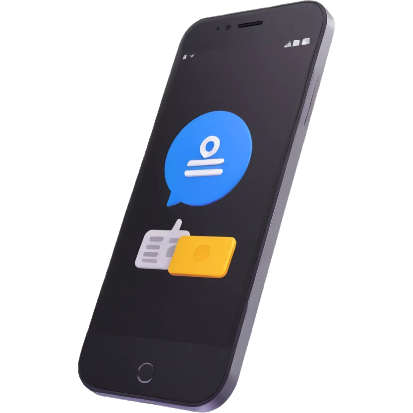 icon of a smartphone with NFC payment symbol emoji