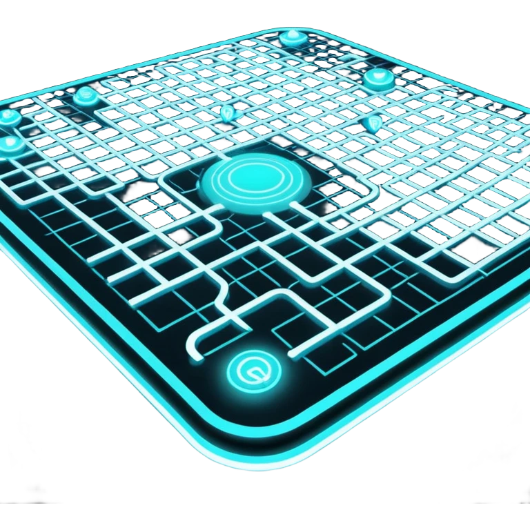 futuristic map emoji