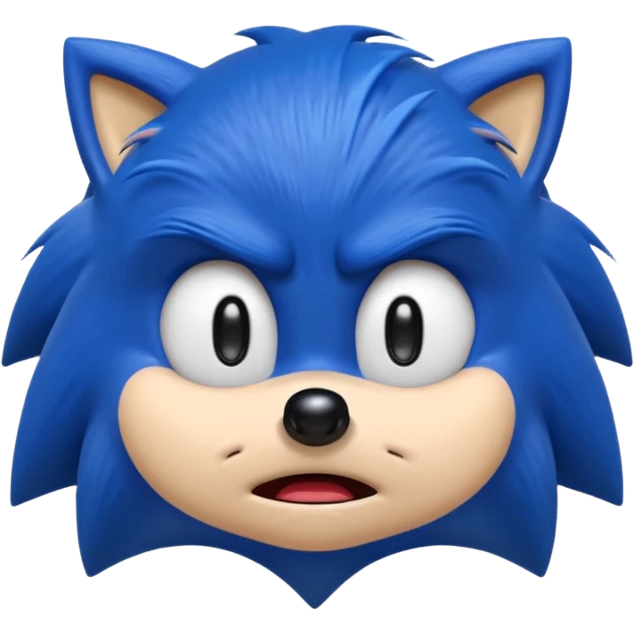 Sonic the hedgehog emoji that looks ugly and crying  emoji