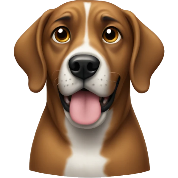 nonchalant dog emoji