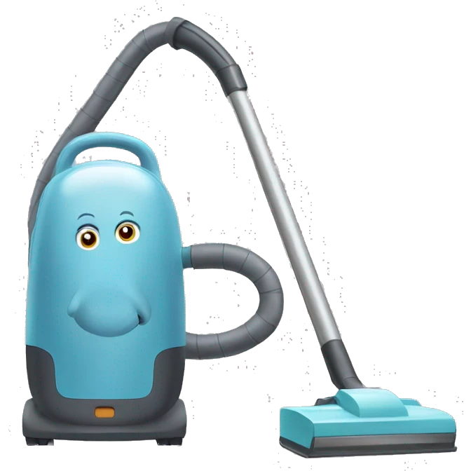 vacuum cleaner with elephant emoji