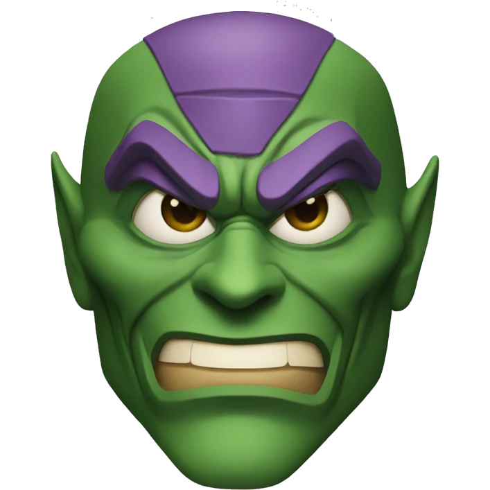 green goblin mask from spider-man  emoji