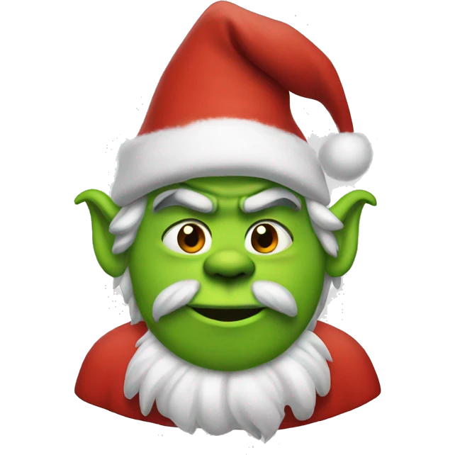 Santa Grinch emoji