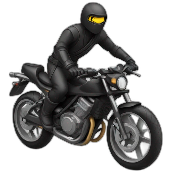 Ninja ride bike emoji