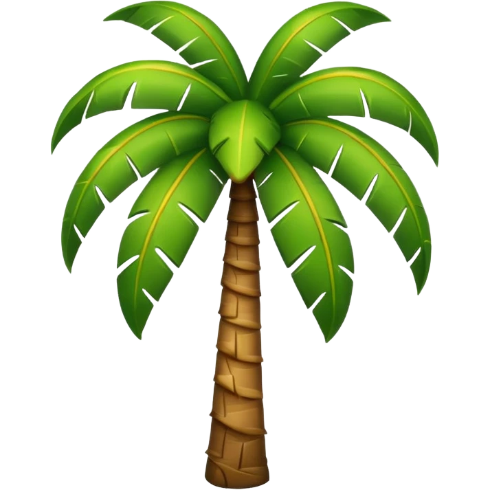 Сгенерируй мне пальму в стиле обычных эмоджи emoji