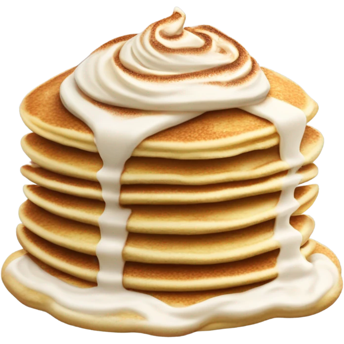 Cinnamon roll pancakes  emoji