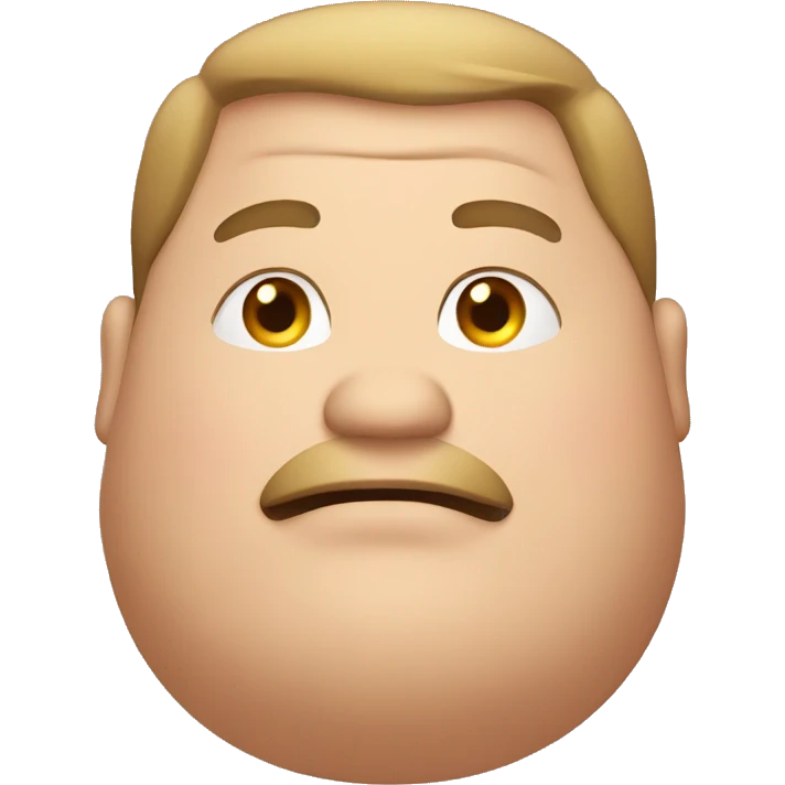Fat guy emoji
