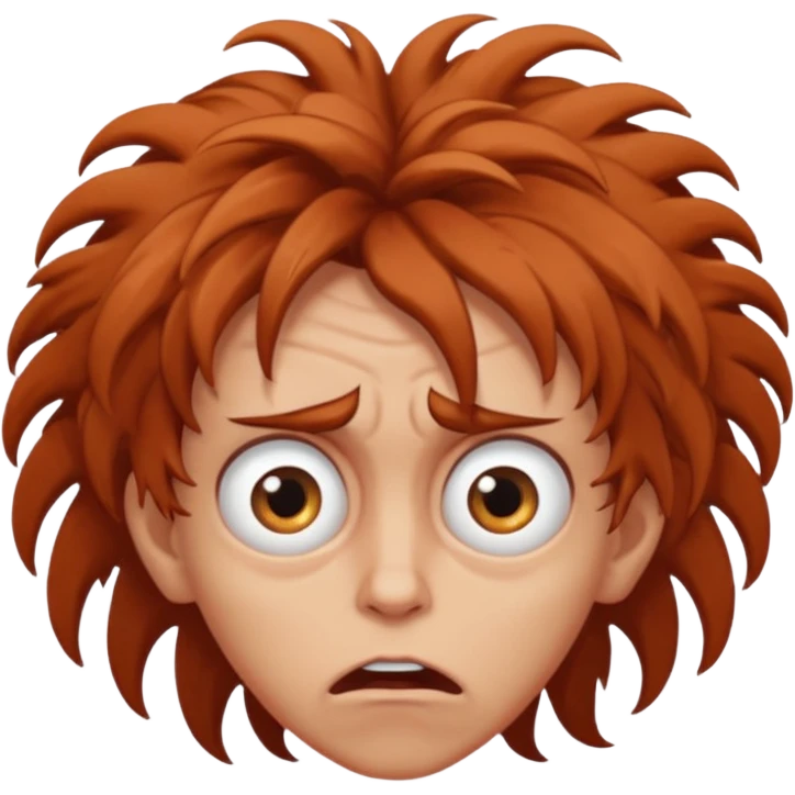 Mad person redish face emoji