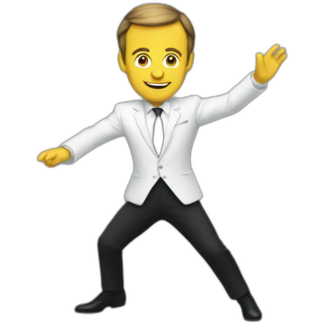 macron danse emoji
