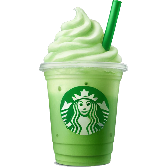 Iced matcha Starbucks drink  emoji