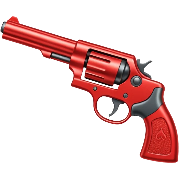 Guns up in red  emoji