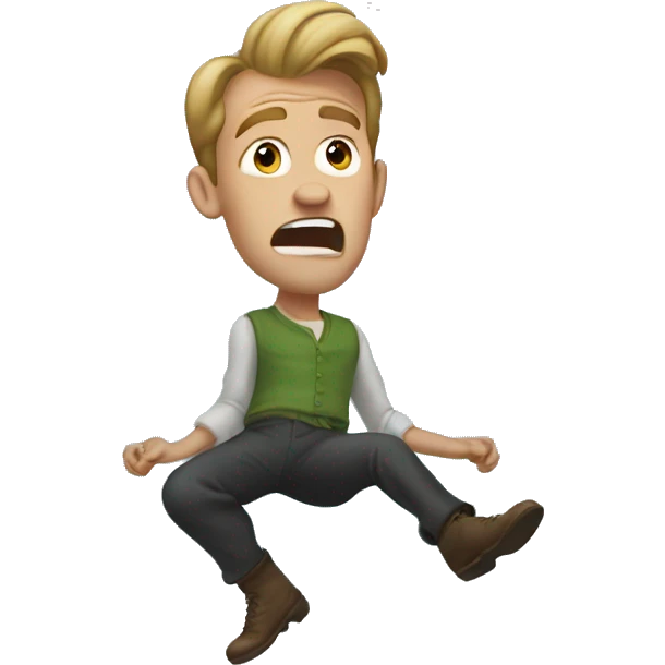 Defying gravity emoji