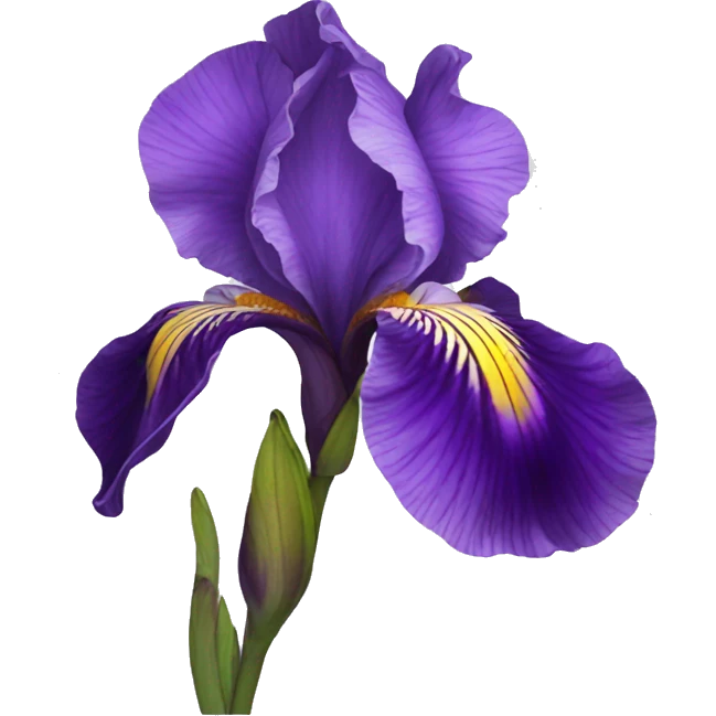 Violet iris flower emoji