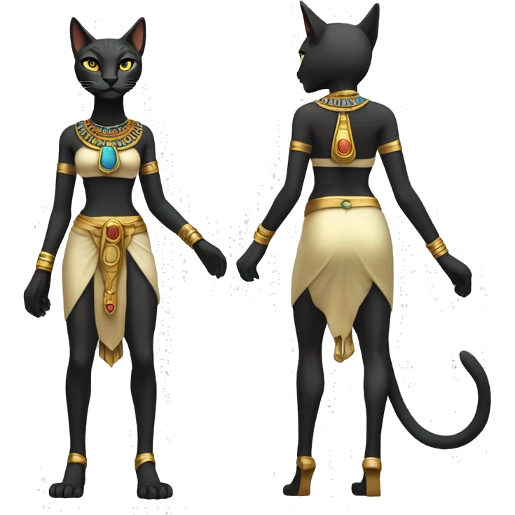 bastet goddess full body  emoji
