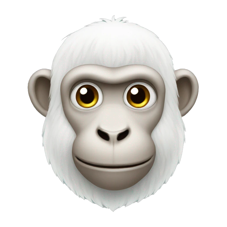 White Monkey  emoji