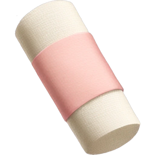 Pale pink bandaid  emoji
