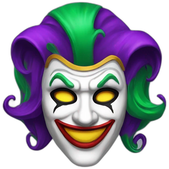 Masque jocker emoji