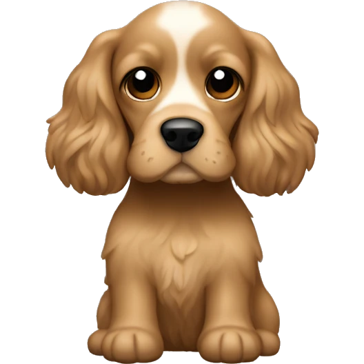 Light brown Cocker Spaniel driving a Black Mazda 2 car emoji