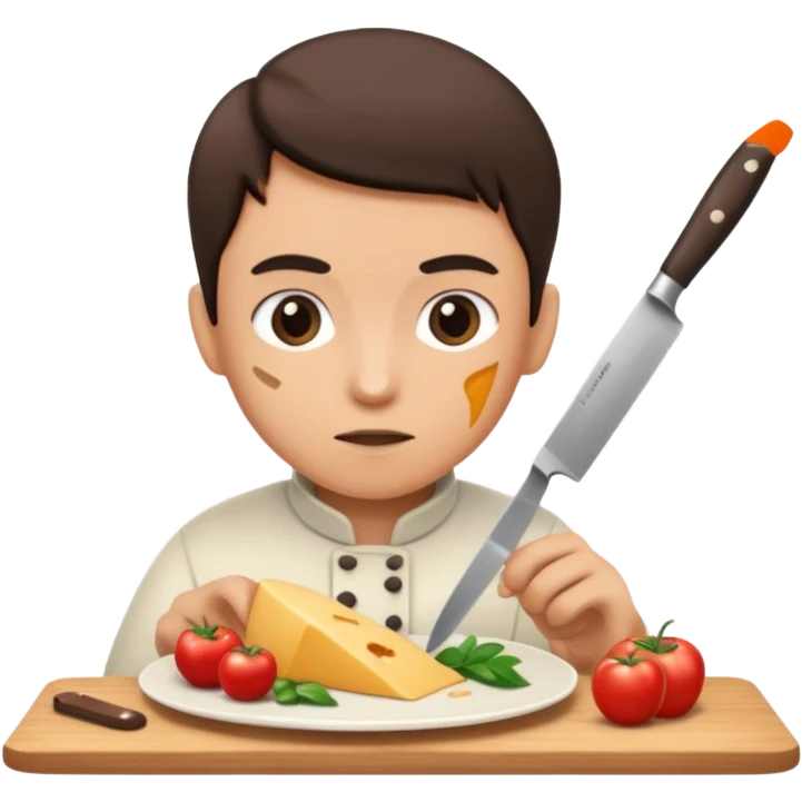 Person cutting emoji