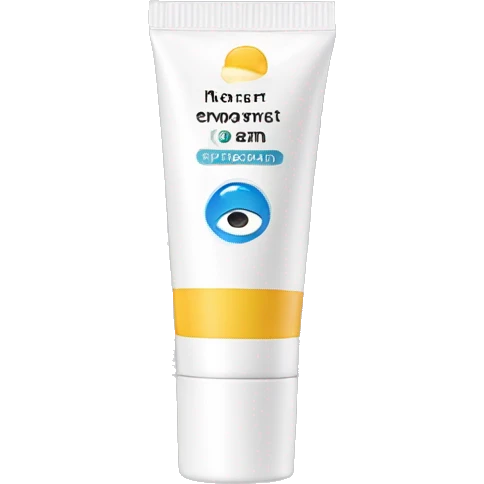 eye cream bottle with label emoji