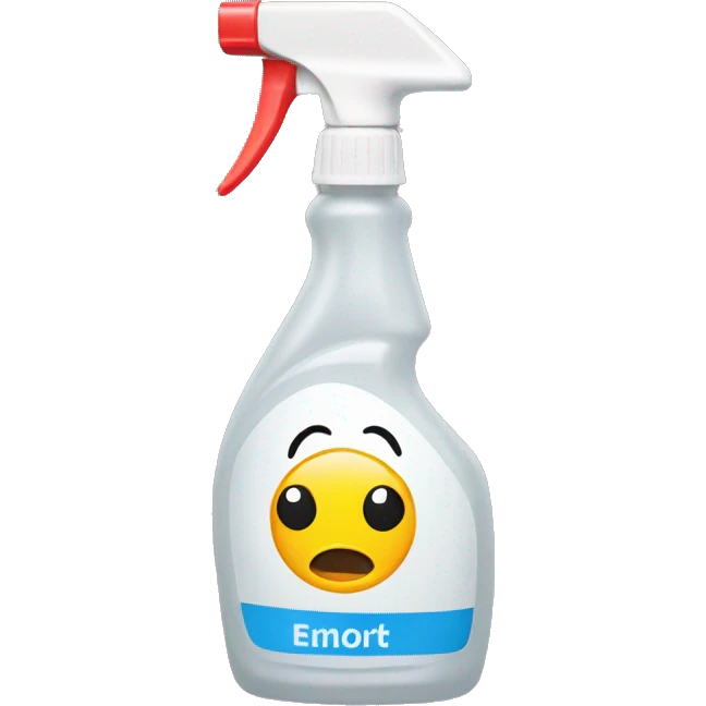 Spray disinfectant emoji