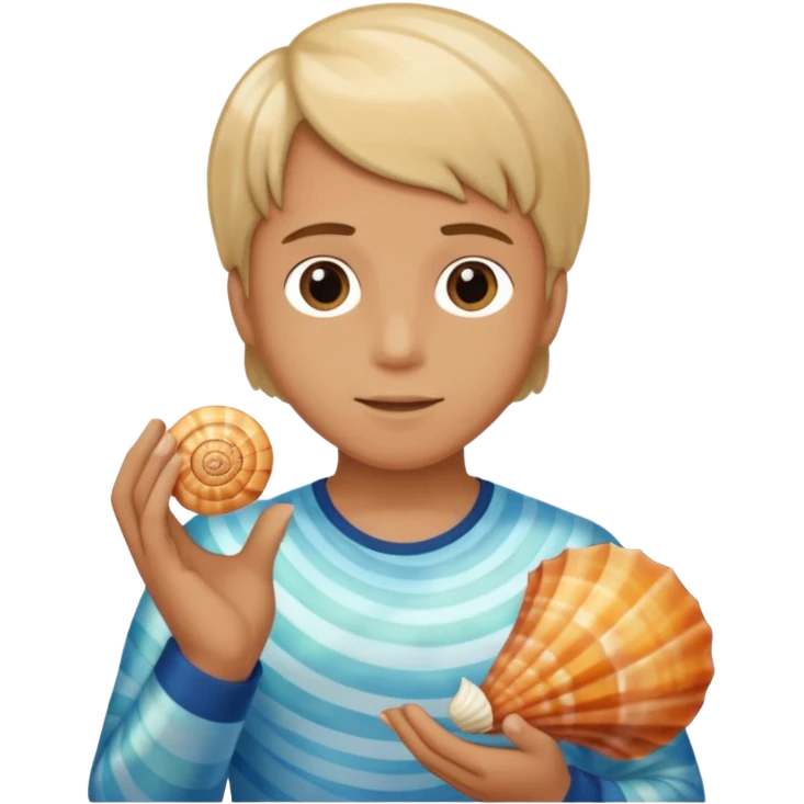 Attack On Titan, the seashell Armin found in the sea  emoji