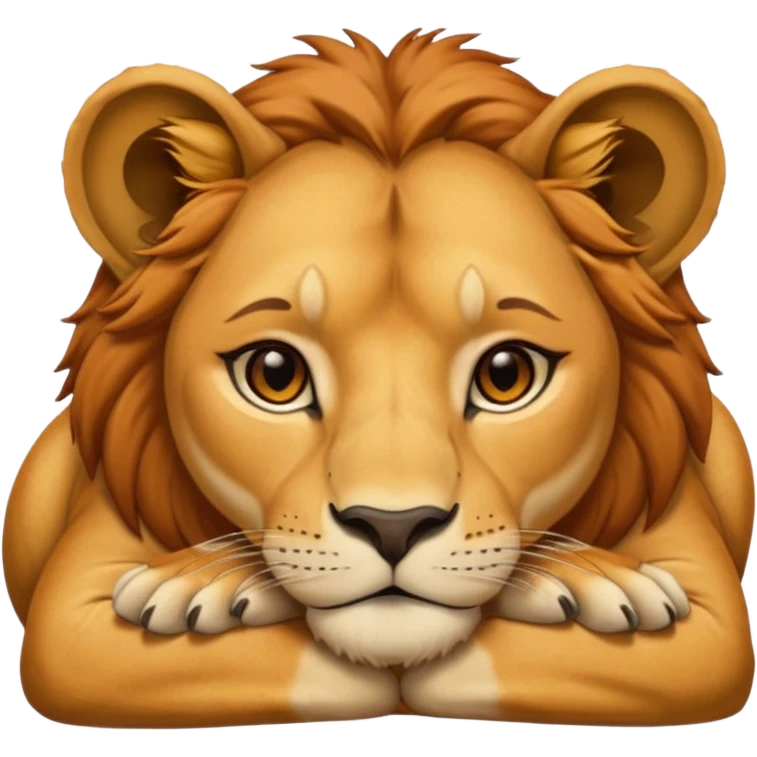 Lioness at rest emoji