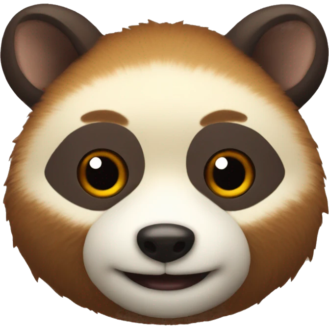 The Tanuki beast from the Japanese legend, make it smile emoji