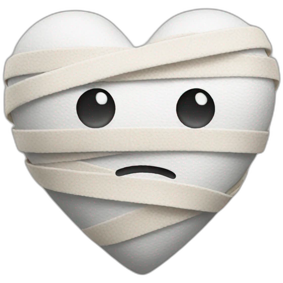 Heart with bandages emoji