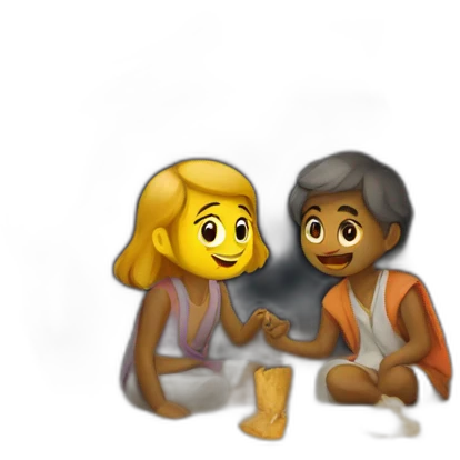 paintings in the caves emoji