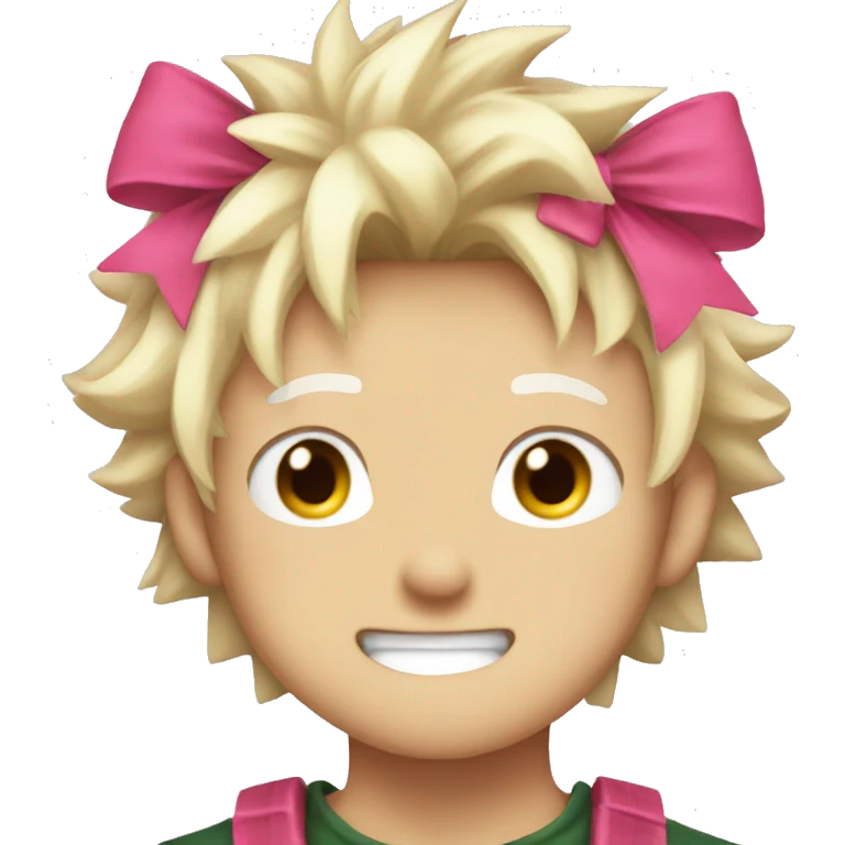 Bakugo pink bow emoji