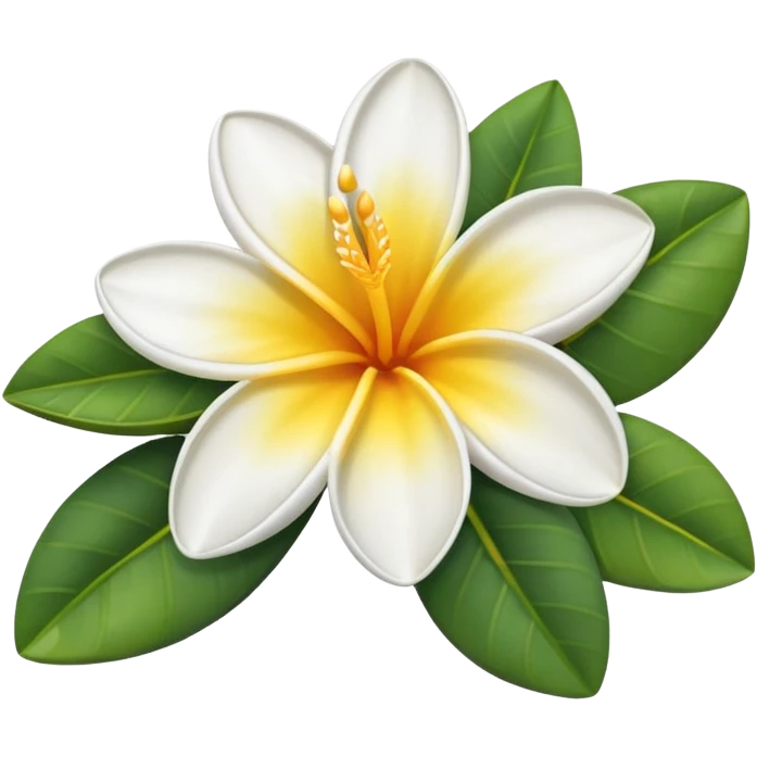 Firangipani flower emoji