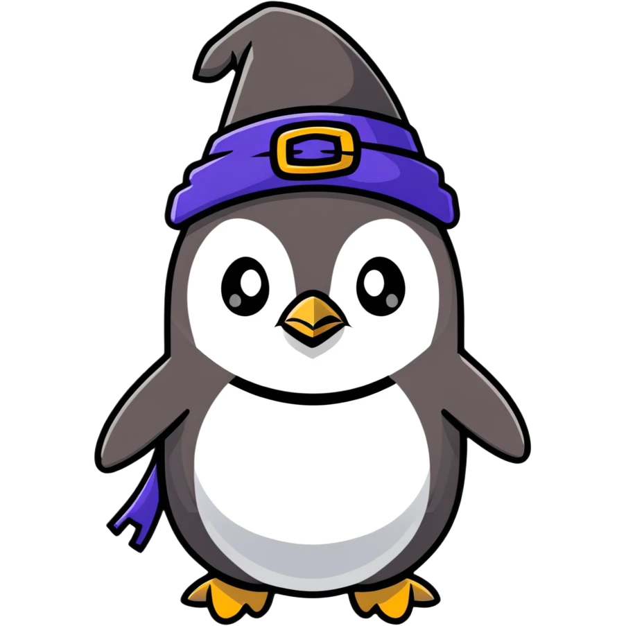 penguin wizard emoji