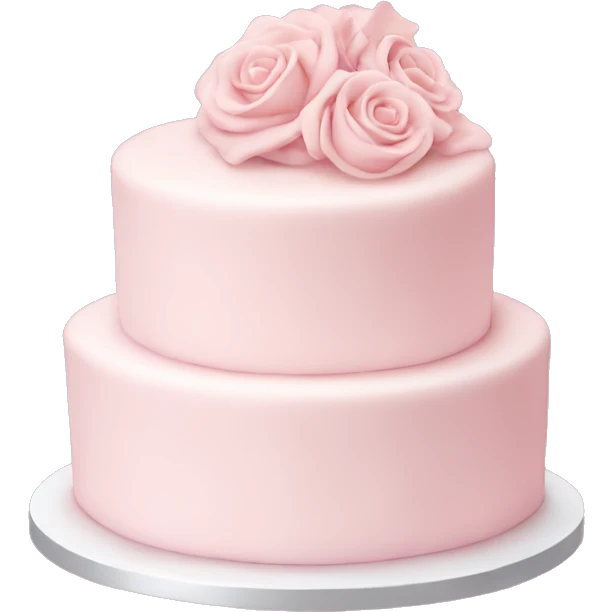 light pink wedding cake emoji