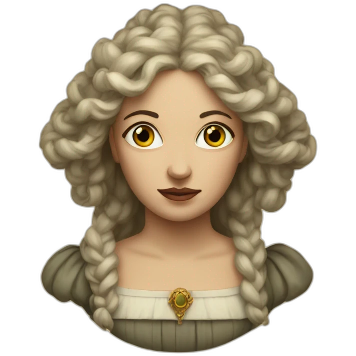 a Renaissance woman 3 eyes emoji