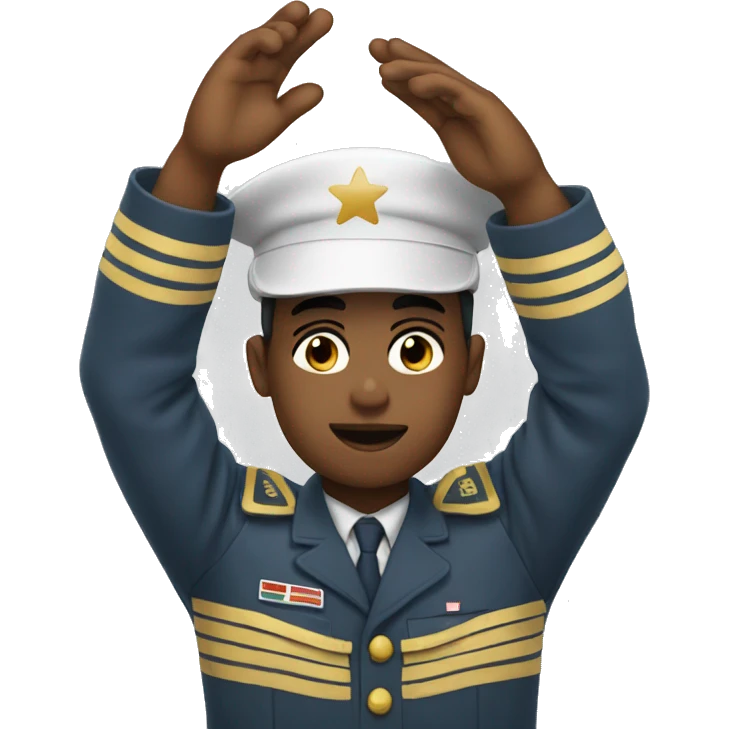 salute with two hands emoji