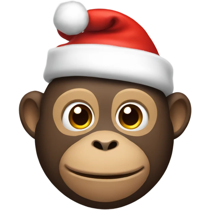 Monkey Santa  emoji