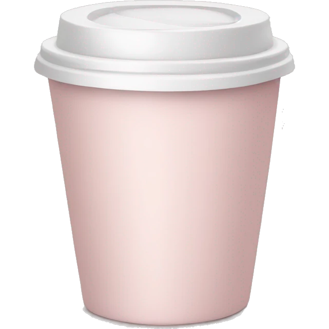 Pale pink coffee cup emoji