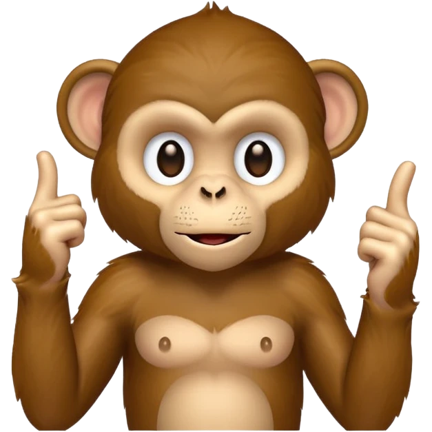 monkey holding up the middle finger  emoji