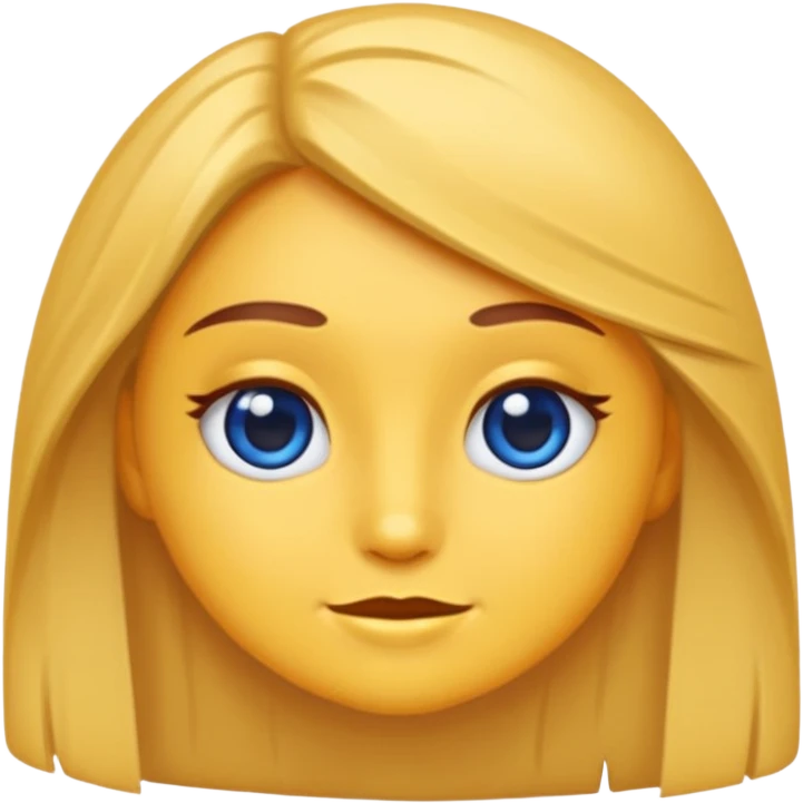 Un emoji myrtille féminin avec des cils  emoji