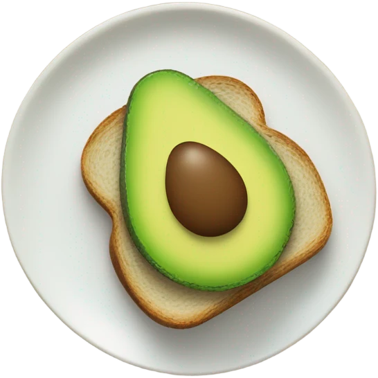 Avocado on toast emoji