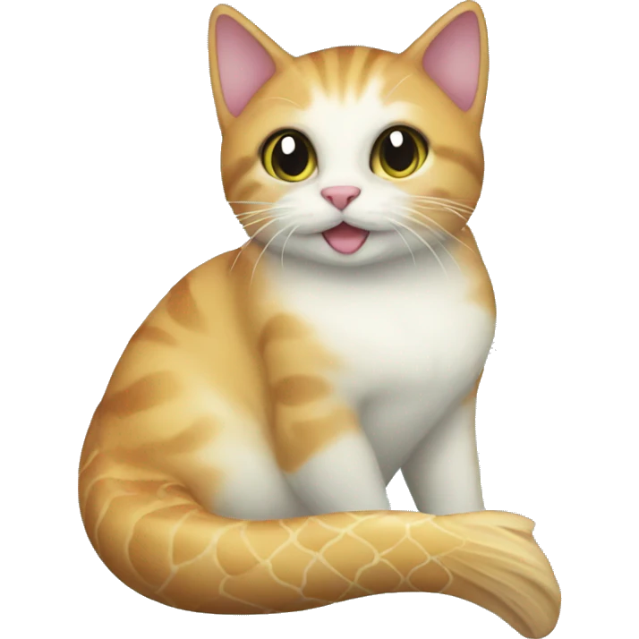 mermaid cat emoji