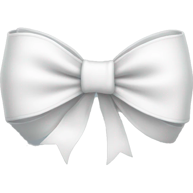 White bow emoji