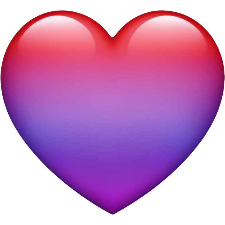 heart emoji with a gradient blend of red and purple emoji